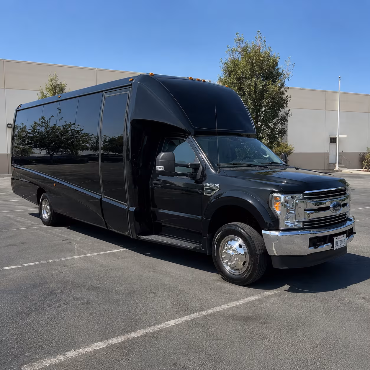 Passenger watching the Glendale scenery during a regional party bus road trip