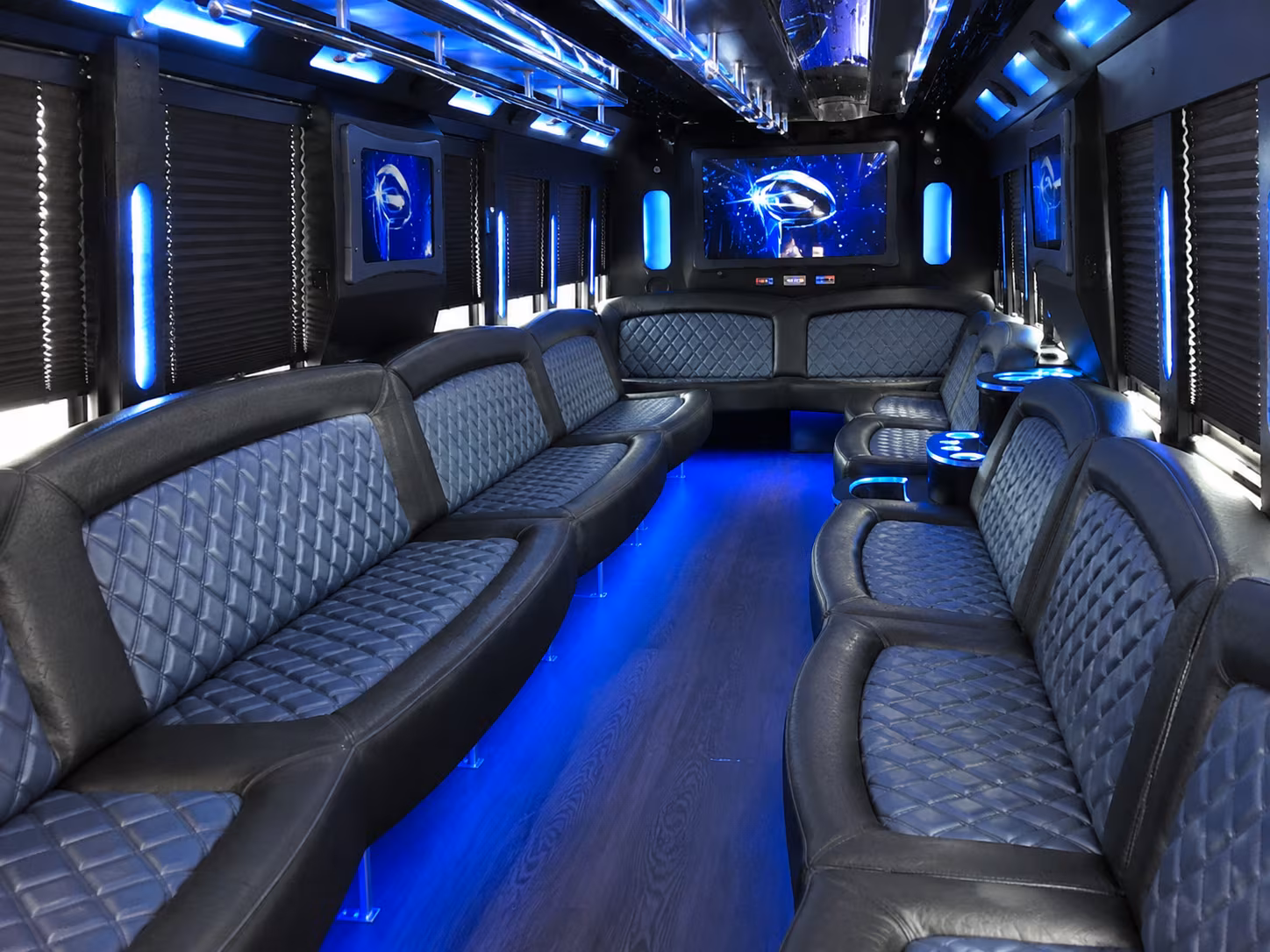 Glendale Concert & Music Festival Transportation party bus interior