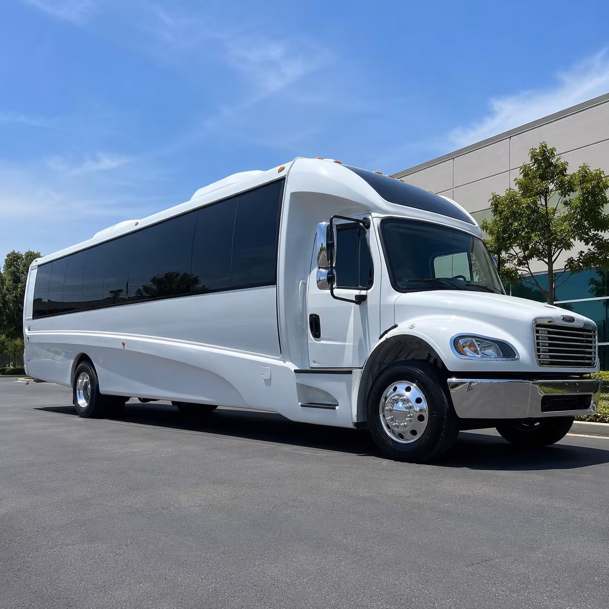 Glendale Corporate Transportation party bus exterior