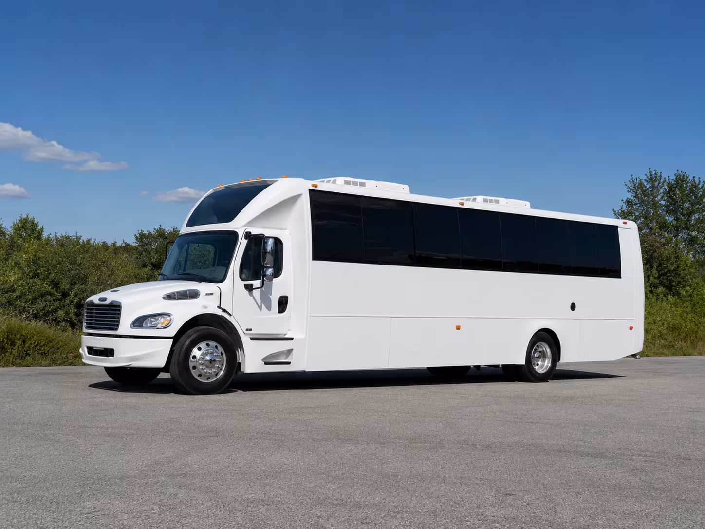 Glendale Private Event Transportation party bus exterior