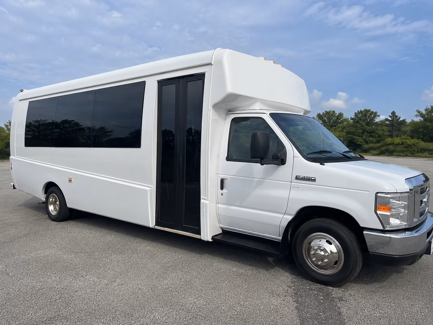 Glendale Private Event Transportation party bus exterior
