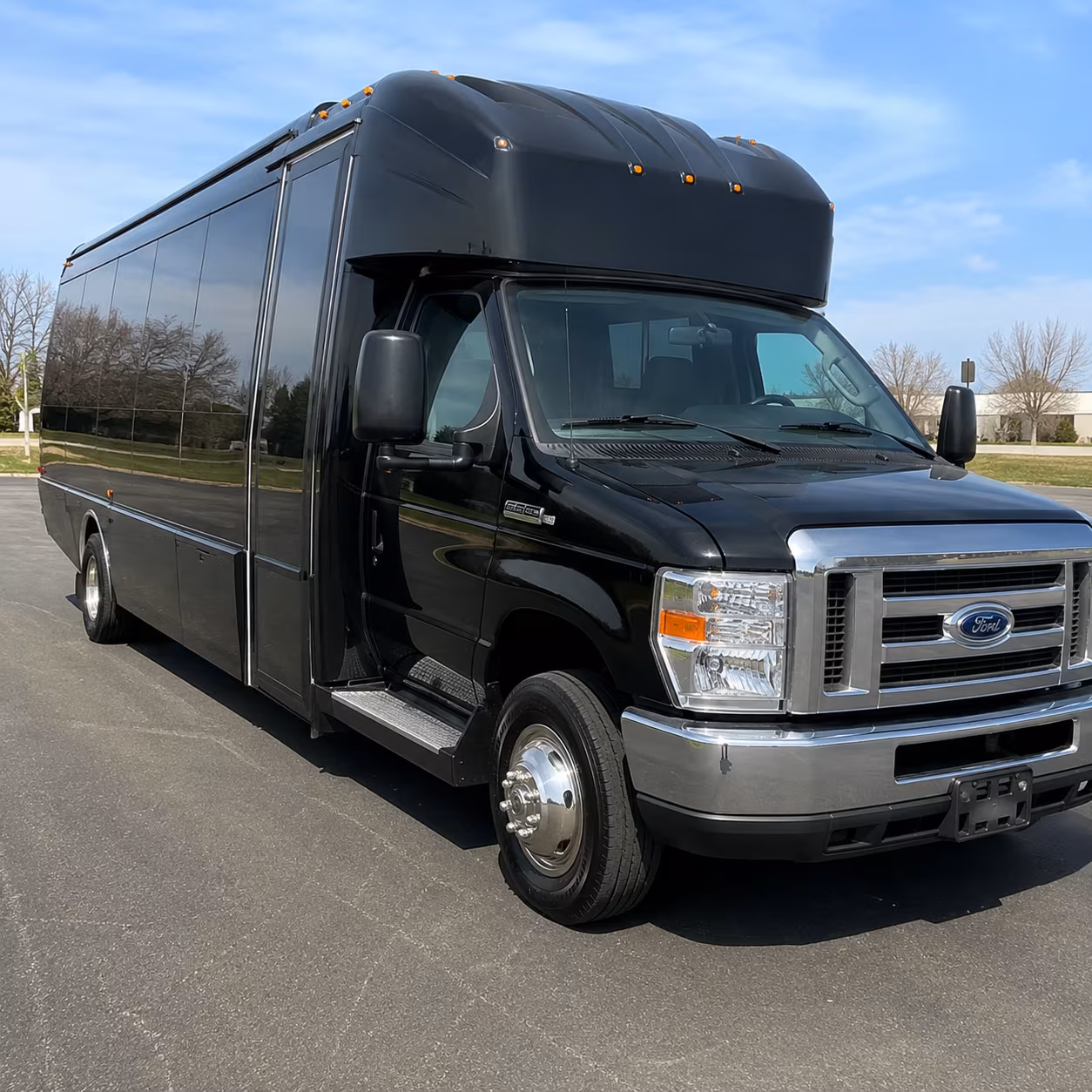 Glendale Private Event Transportation party bus exterior