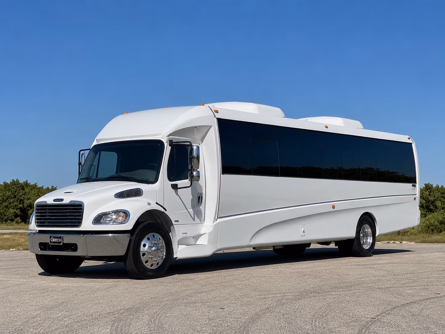 Glendale Private Event Transportation party bus exterior