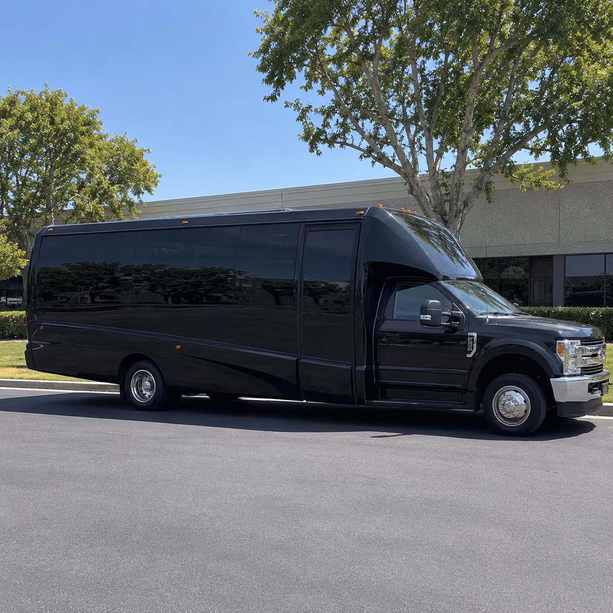 Glendale Private Event Transportation party bus exterior