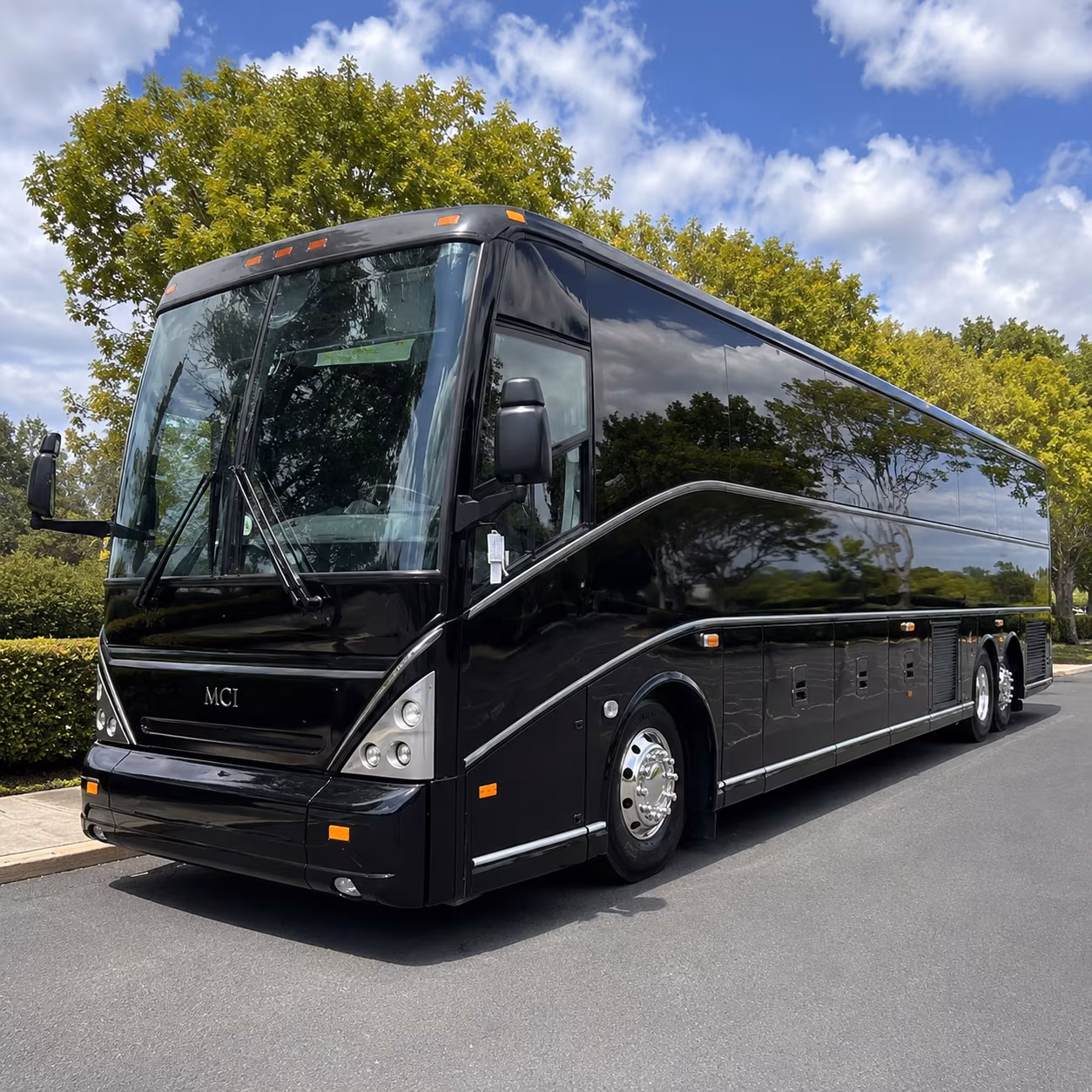 Glendale School Event Transportation party bus exterior