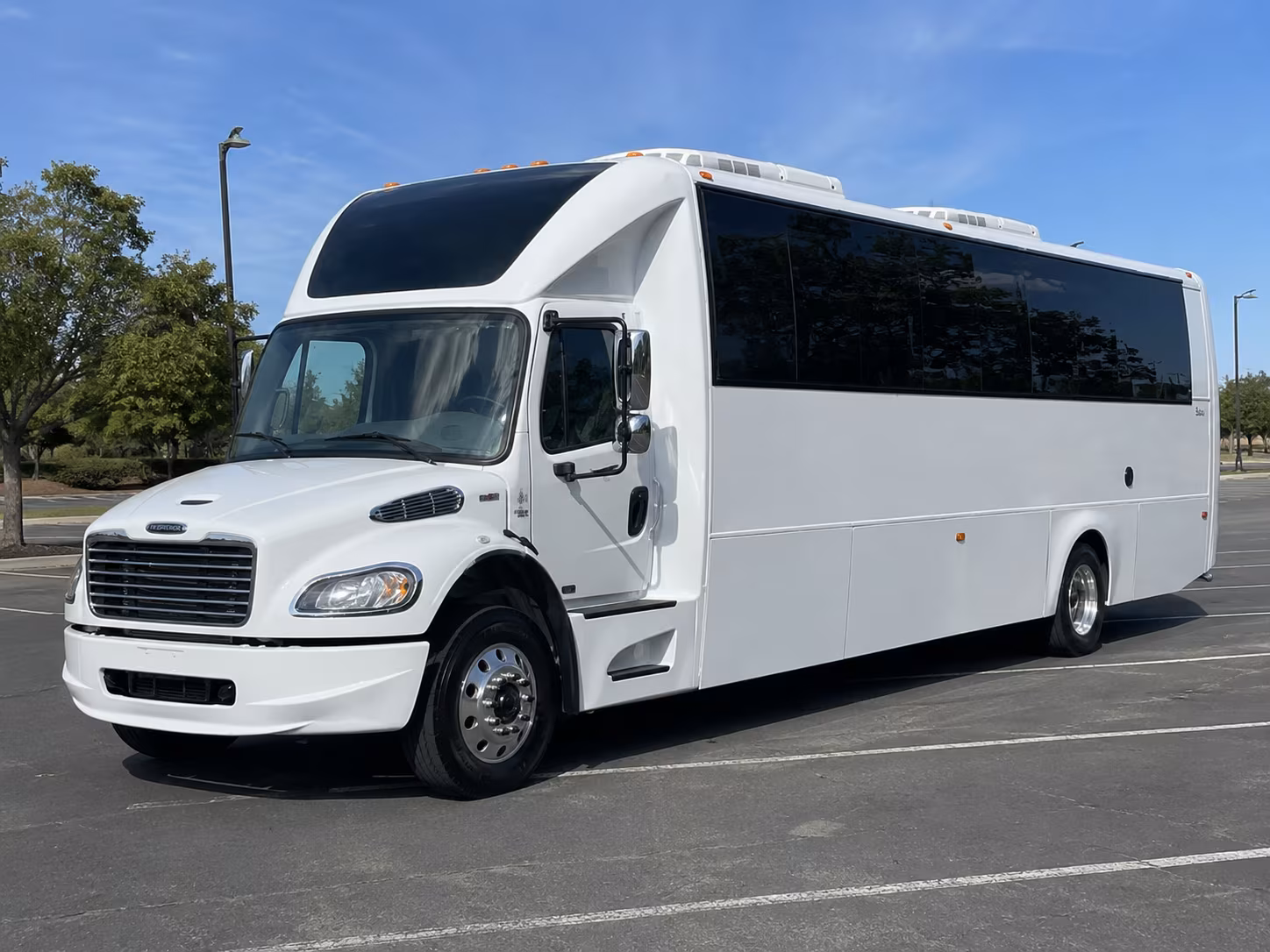 Glendale Wedding Transportation party bus exterior