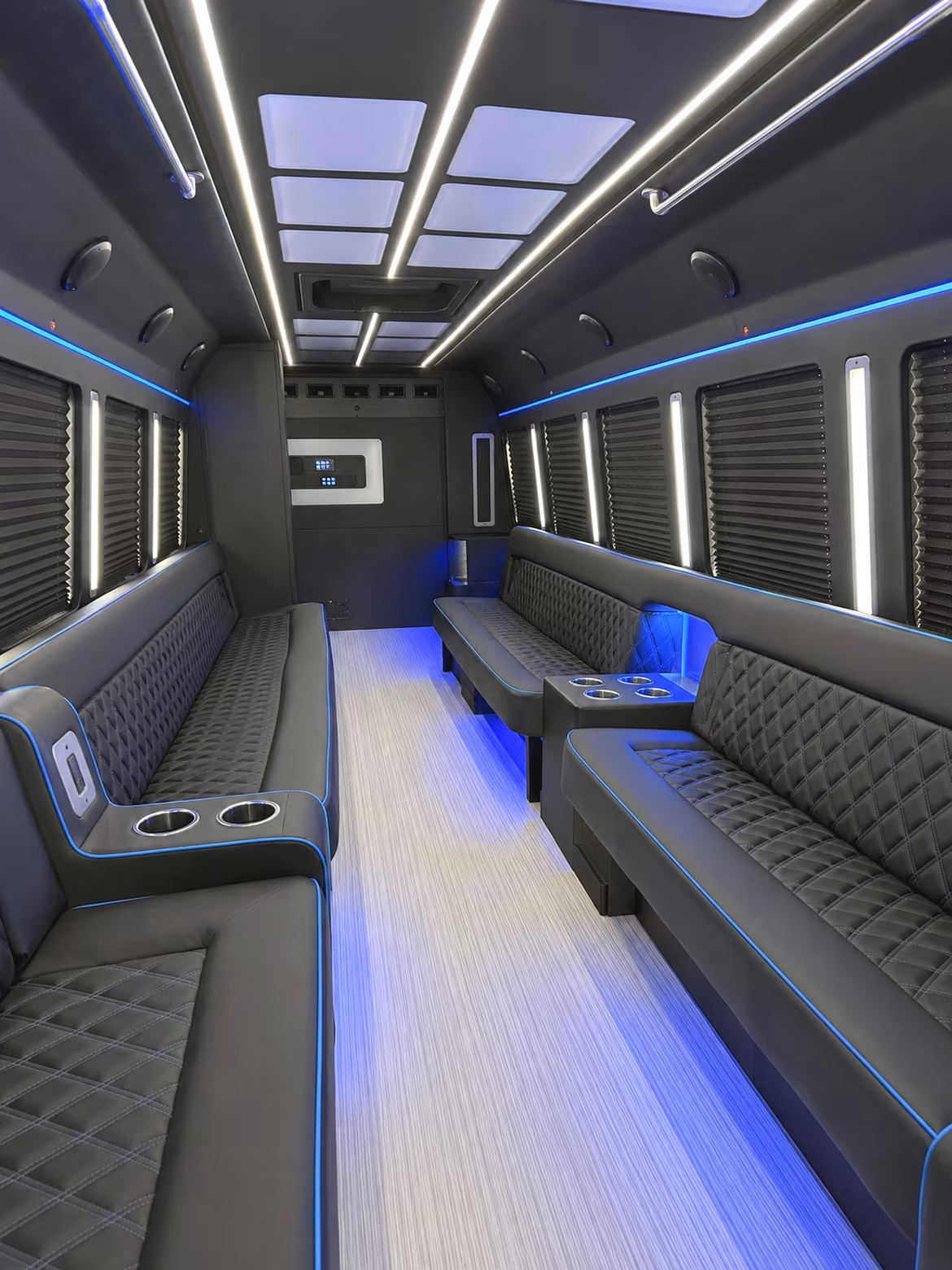 Glendale Wedding Transportation party bus interior