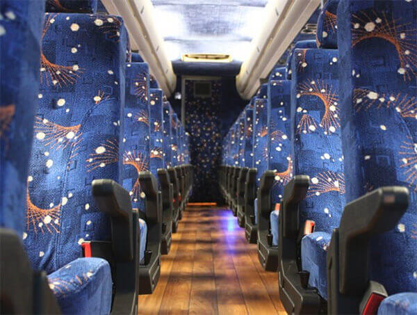 Casa Grande 50 passenger Charter Bus Interior