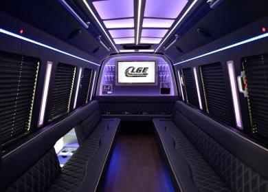 Queen Creek 18 Passenger Limo Bus Interior