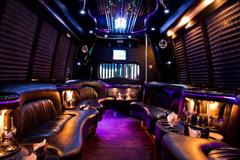 Buckeye 22 Passenger Party Bus Interior