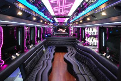 Queen Creek 50 Passenger Party Bus Interior